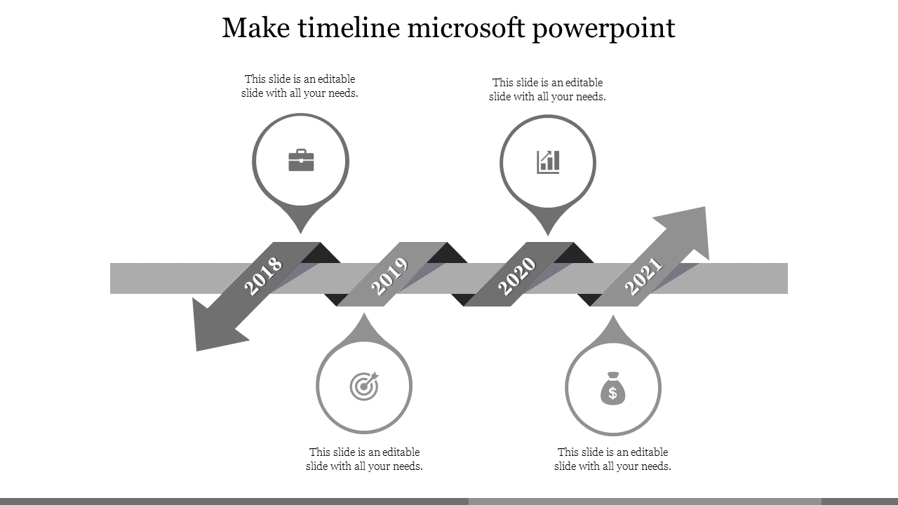 make timeline microsoft powerpoint-Gray